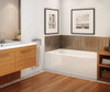 60in x 30in x 18in Rectangular Acrylic Alcove Soaking Bathtub with Left Hand Drain, Integrated Tiling Flange and Skirt, in White 60in x 30in x 18in Rectangular Acrylic Alcove Soaking Bathtub with Left Hand Drain, Integrated Tiling Flange and Skirt, in White