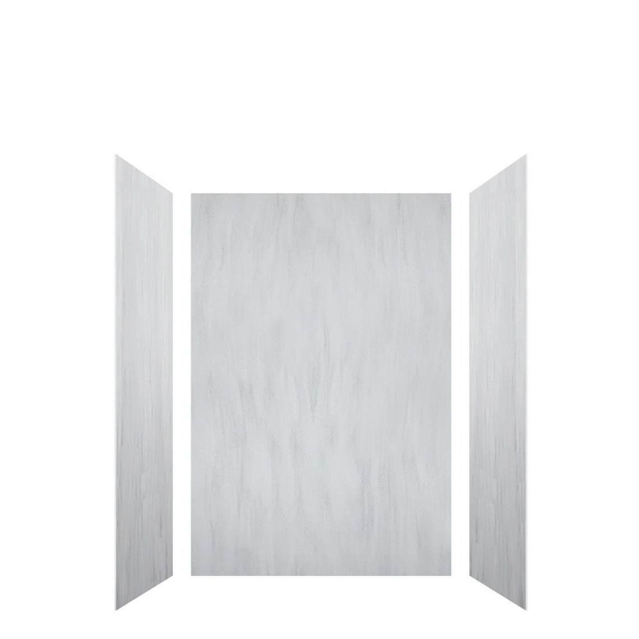 Transolid LWK483672-190 Lusso 48-in x 36-in x 72-in Glue to Wall 3-Piece Shower Wall Kit, Bellanca