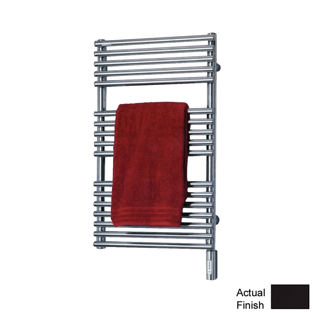 Electric Towel Radiator Direct Wire 46-in H x 20-in W Gray Brown Electric Towel Radiator Direct Wire 46-in H x 20-in W Gray Brown