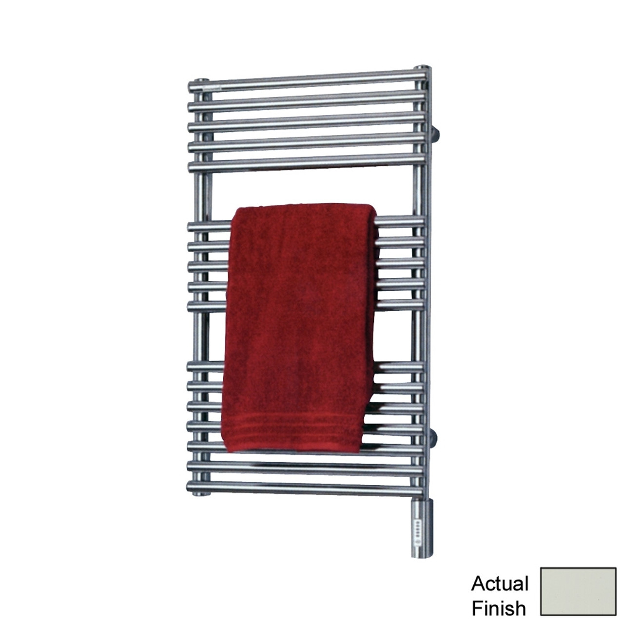 Electric Towel Radiator Direct Wire 46-in H x 20-in W Gray White Electric Towel Radiator Direct Wire 46-in H x 20-in W Gray White