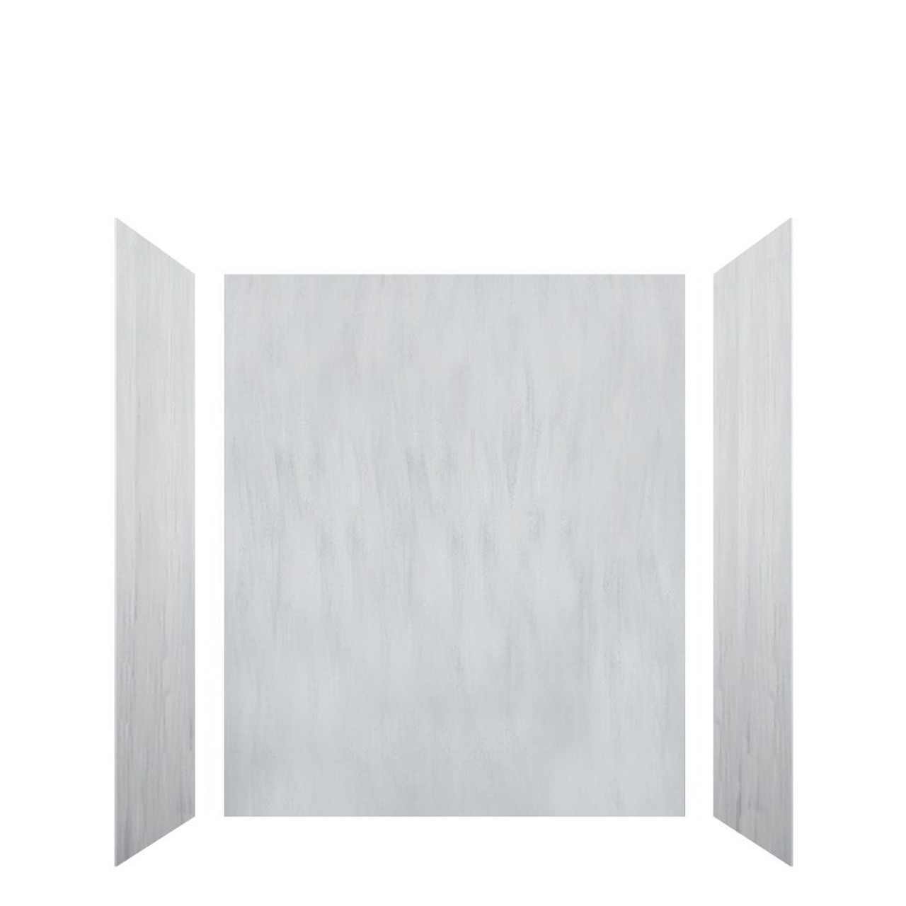Transolid LWK603672-190 Lusso 60-in x 36-in x 72-in Glue to Wall 3-Piece Shower Wall Kit, Bellanca