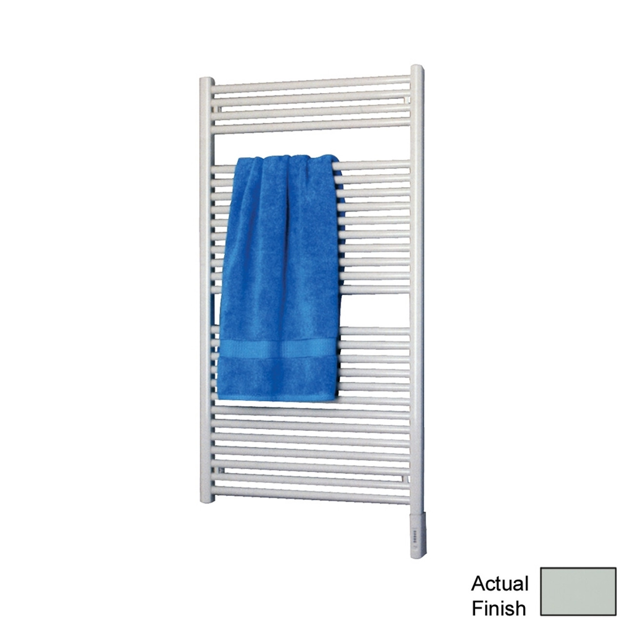 Electric Towel Radiator Direct Wire 46-in H x 24-in W Glacier Gray