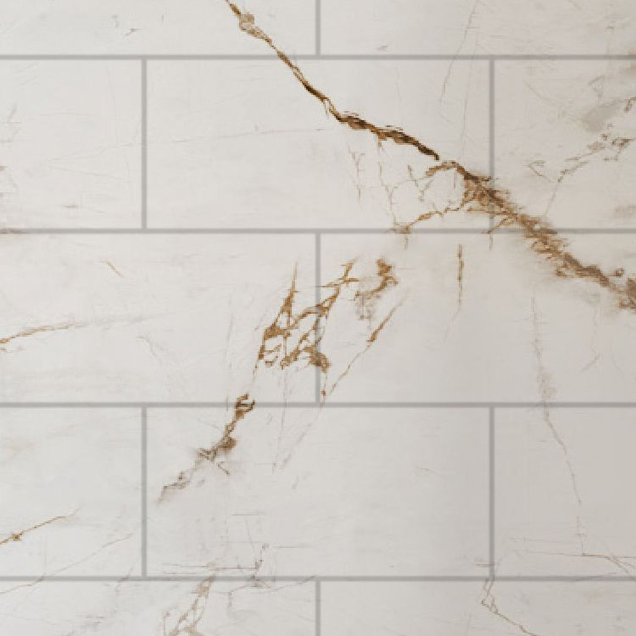 PPWKX60368412-63 Prodigy Plus 60-in x 36-in x 84/12-in Shower Wall Kit, Lustrous Gold (8-in x 16-in Horizontal Tile Pattern with Stone Color)