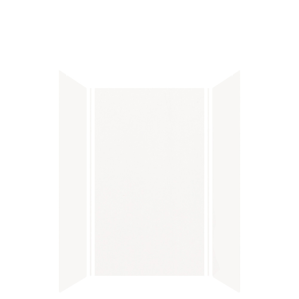 KTAE6030R-31MB 60-in x 30-in x 92-in 6-Piece Glue-on Expressions Shower/Tub Kit with Door and Accessories, White/Matte Black