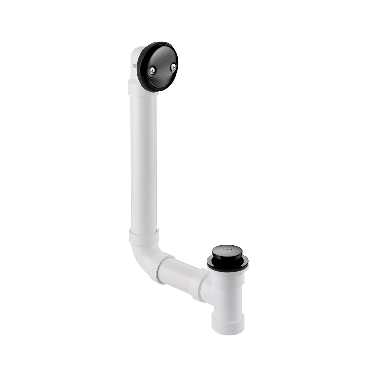 KTAE6036L-31MB 60-in x 36-in x 92-in 6-Piece Glue-on Expressions Shower/Tub Kit with Door and Accessories, White/Matte Black