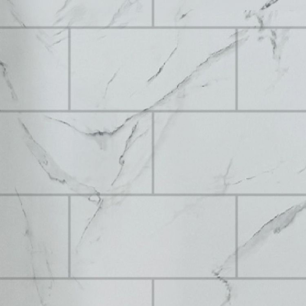 PPWKX60367224-60 Prodigy Plus 60-in x 36-in x 72/24-in Shower Wall Kit, Calcite (8-in x 16-in Horizontal Tile Pattern with Stone Color)