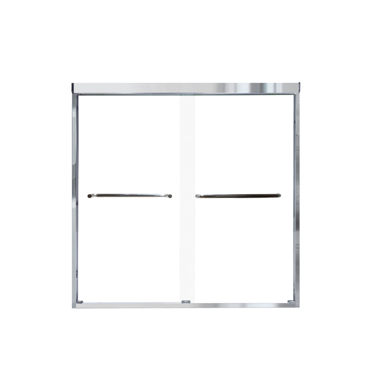 KTAE6030L-31PC 60-in x 30-in x 92-in 6-Piece Glue-on Expressions Shower/Tub Kit with Door and Accessories, White/Polished Chrome