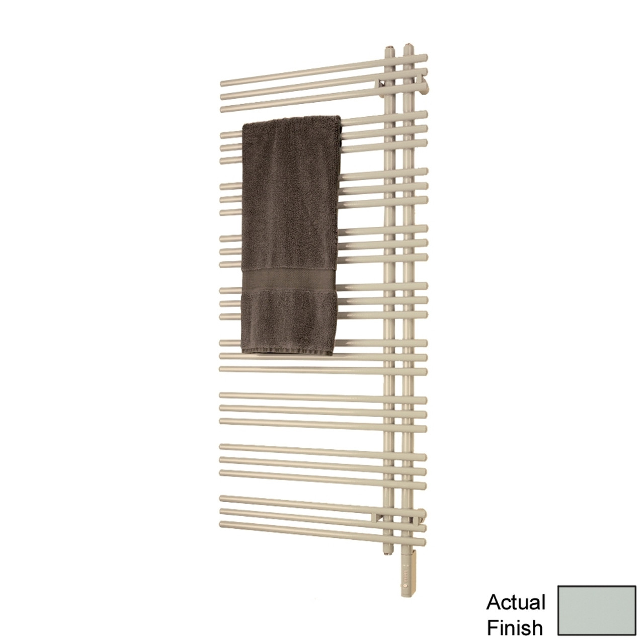 Hydronic Towel Radiator 52-in H x 23-in W Glacier Gray
