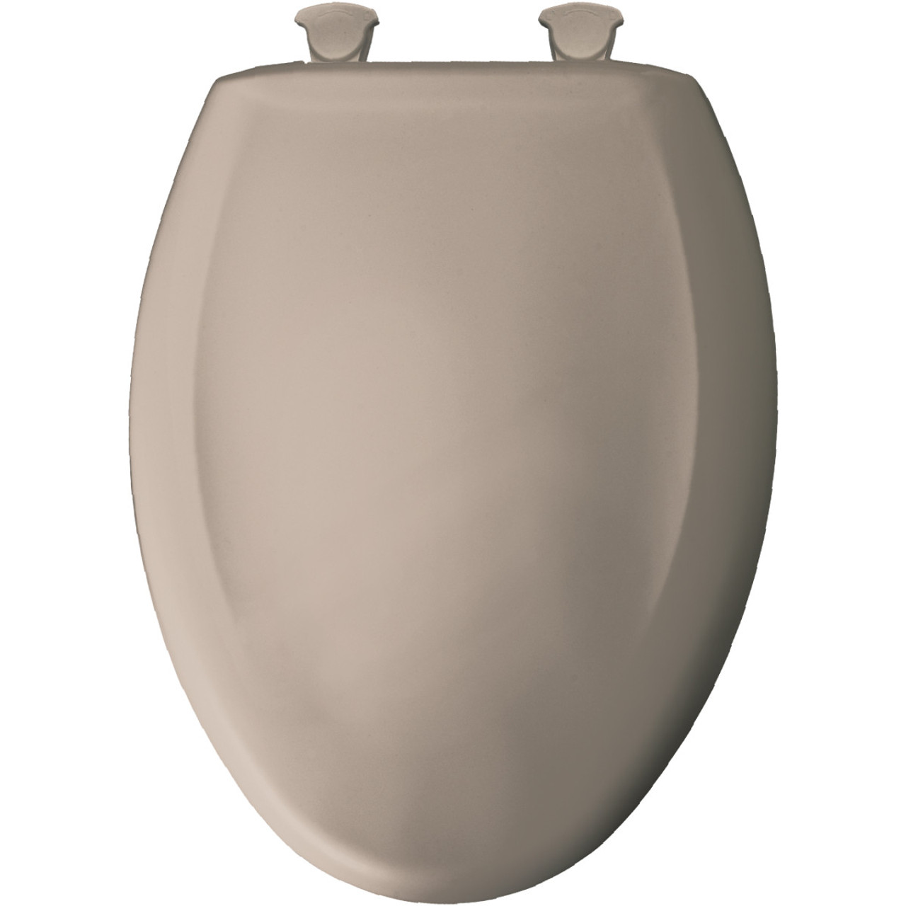 Plastic Elongated Slow-Close Toilet Seat in Fawn Beige Plastic Elongated Slow-Close Toilet Seat in Fawn Beige