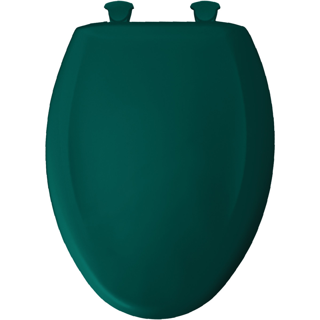 Plastic Elongated Slow-Close Toilet Seat in Teal Plastic Elongated Slow-Close Toilet Seat in Teal