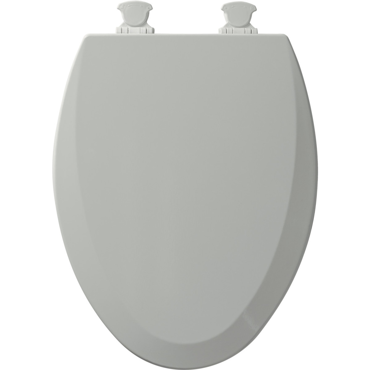 Wood Elongated Toilet Seat in Ice Grey Wood Elongated Toilet Seat in Ice Grey