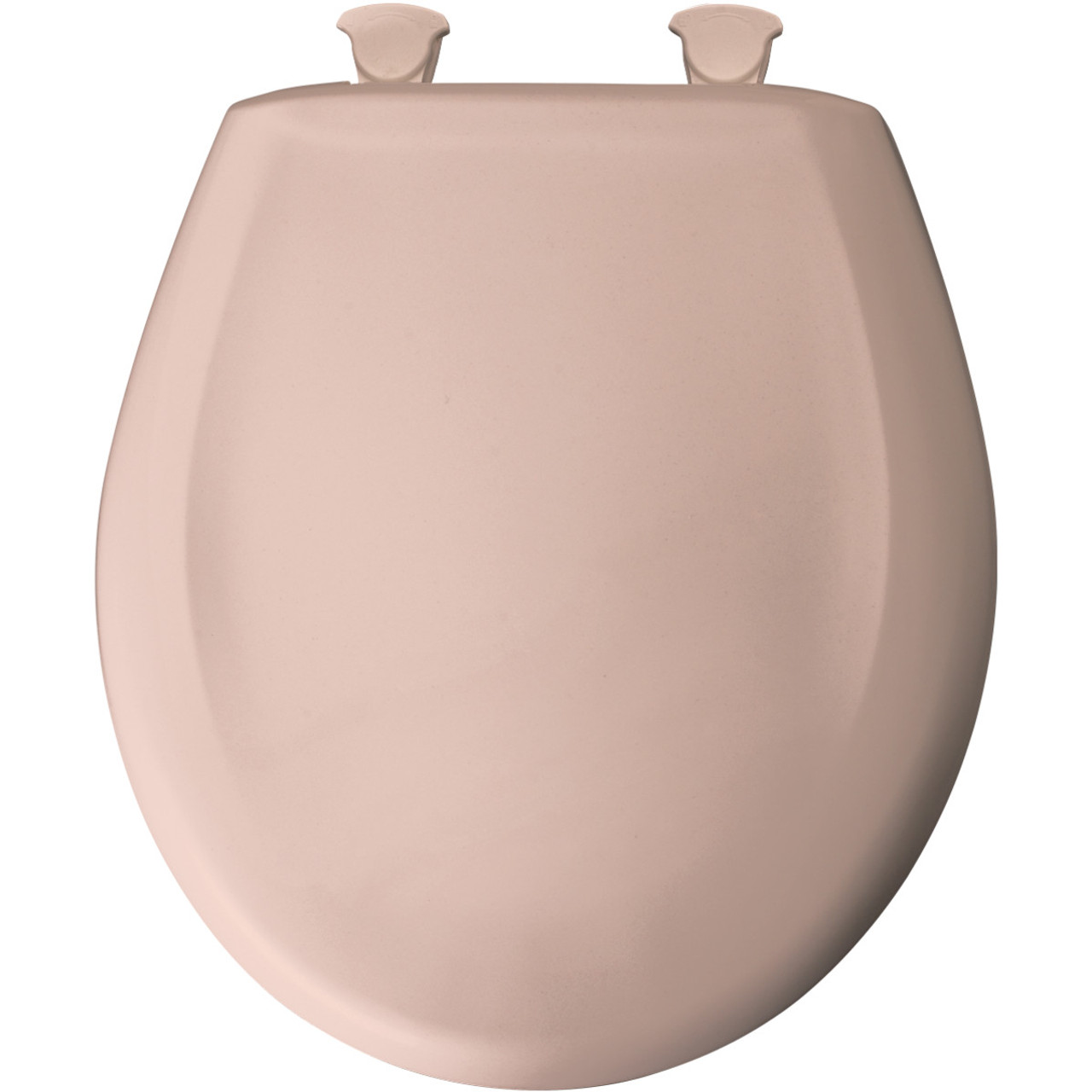 Plastic Round Slow-Close Toilet Seat in Venetian Pink Plastic Round Slow-Close Toilet Seat in Venetian Pink