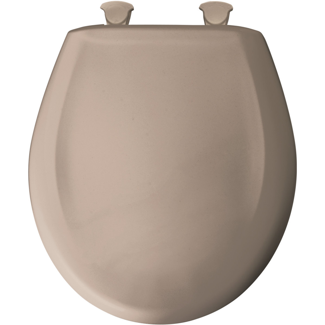 Plastic Round Slow-Close Toilet Seat in Fawn Beige Plastic Round Slow-Close Toilet Seat in Fawn Beige