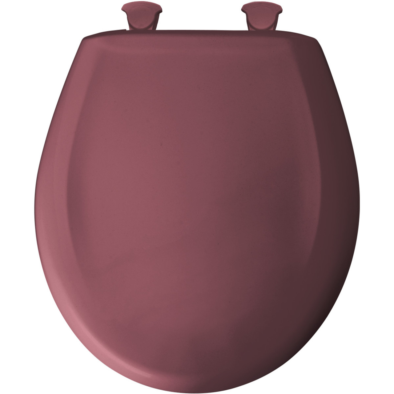 Plastic Round Slow-Close Toilet Seat in Raspberry Plastic Round Slow-Close Toilet Seat in Raspberry