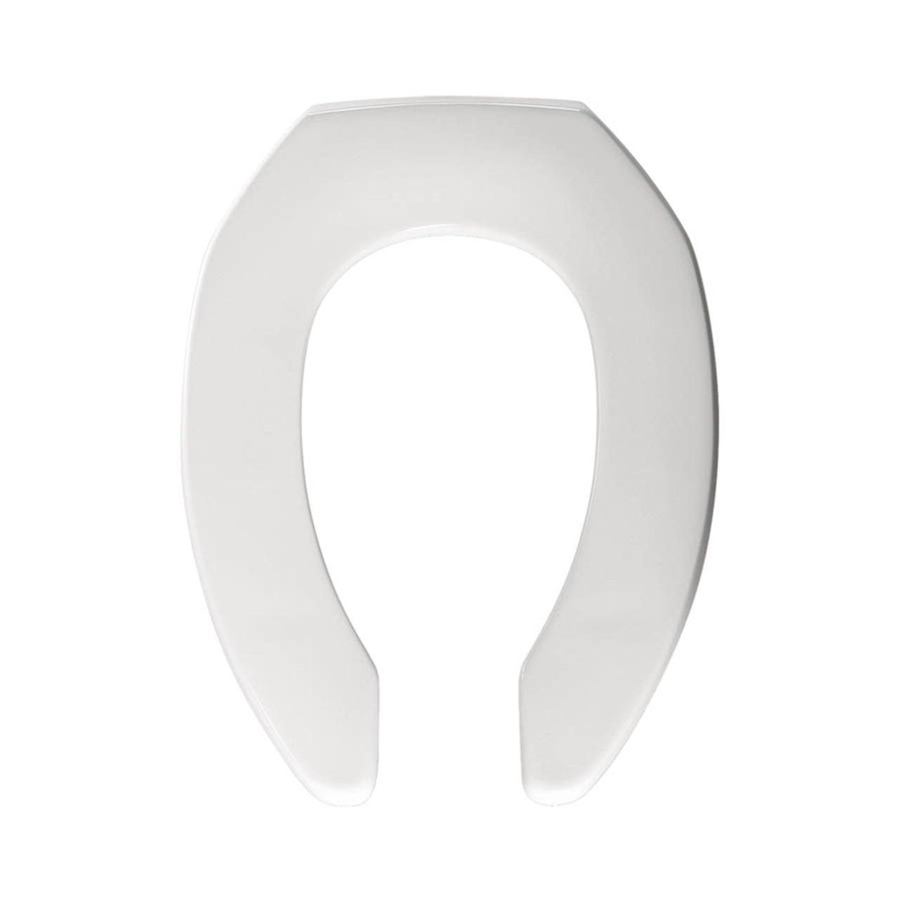 Bemis Commercial 2155SSCT 000 Plastic Elongated Toilet Seat in White