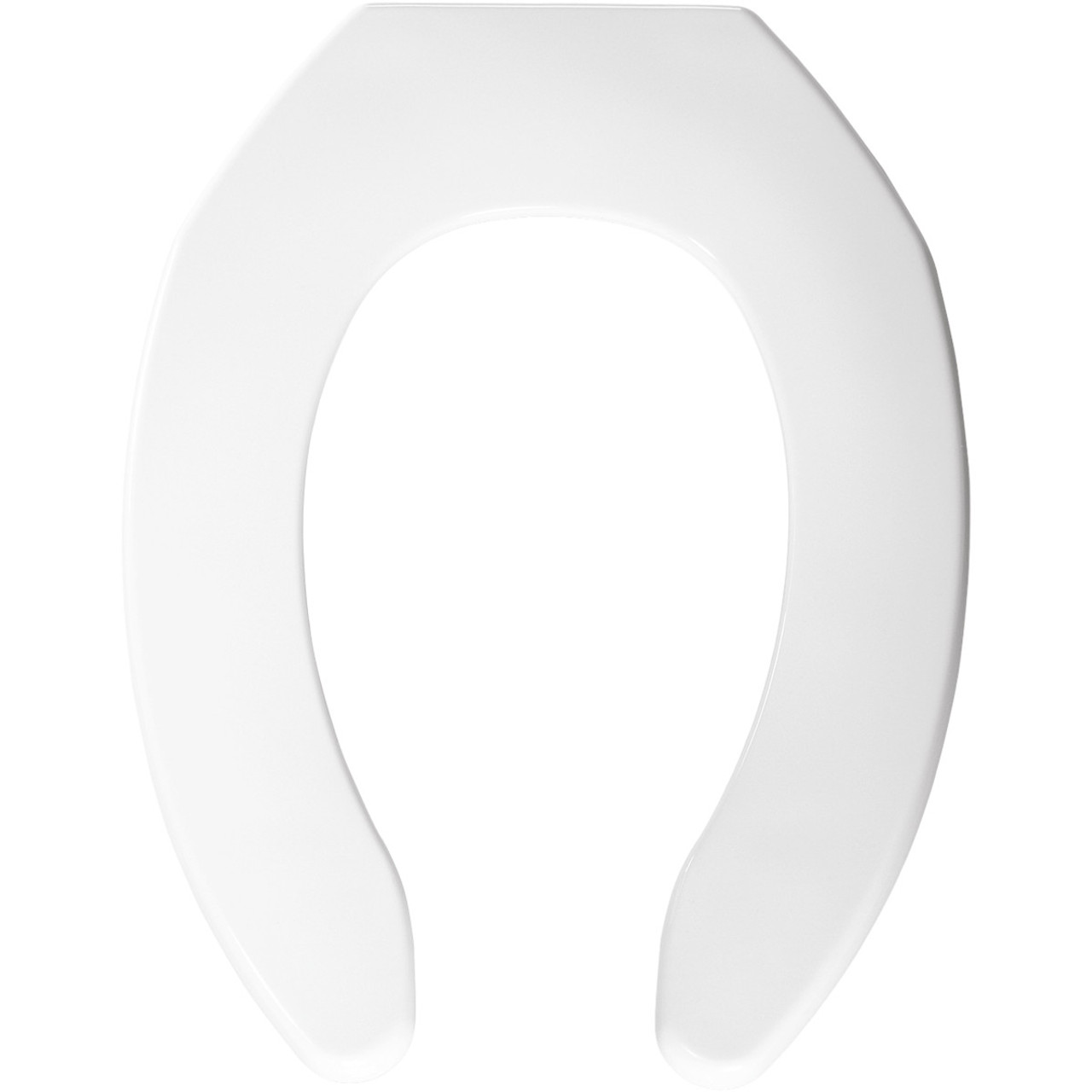 Church Commercial 255 000 Plastic Elongated Toilet Seat in White Church Commercial 255 000 Plastic Elongated Toilet Seat in White