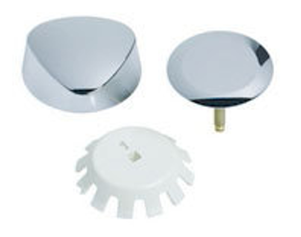 Trim Kit with Traditional Plastic Handle in Polished Chrome Trim Kit with Traditional Plastic Handle in Polished Chrome
