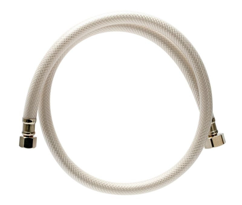 Braided Stainless Steel Reinforced Vinyl 3-ft Faucet Connector with 3/8-in Compression Thread x 1/2-in IP Straight Thread