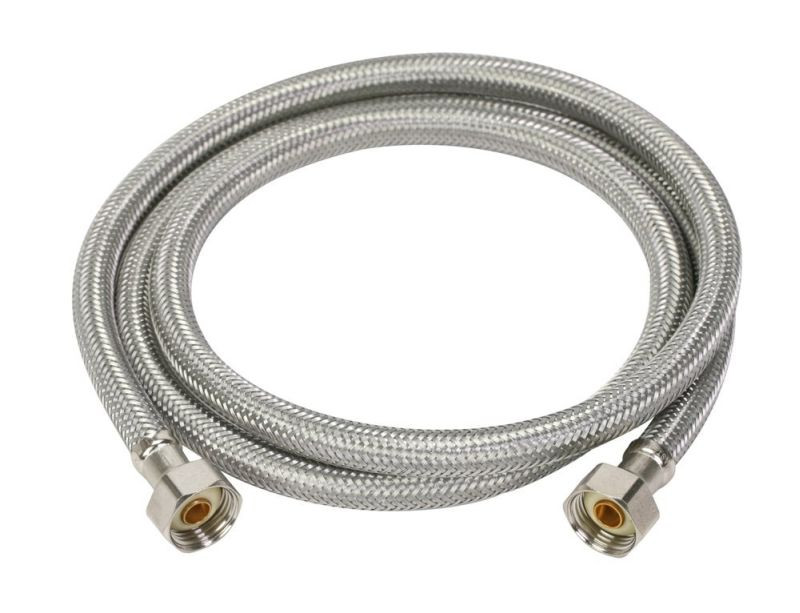 Braided Stainless Steel 4-ft Faucet Connector