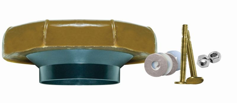 Toilet Wax Ring with Flange and Bolts (6 Pack)