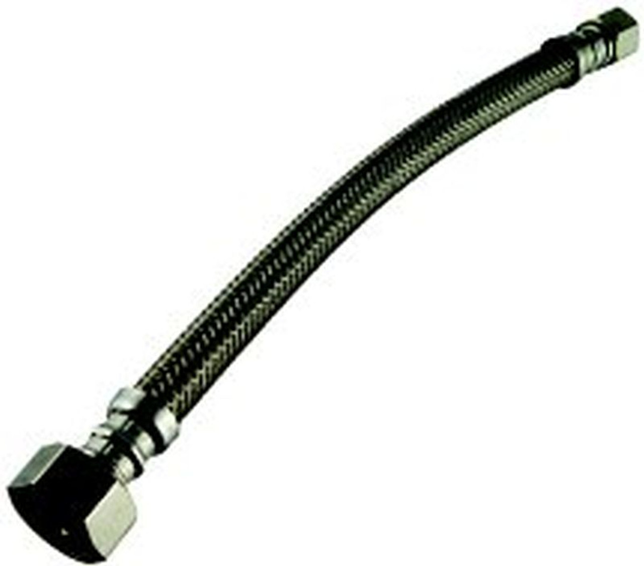 Braided Stainless Steel 24-in Faucet Connector with 3/8-in Female Compression Thread x 1/2-in I.P. Female Straight Thread