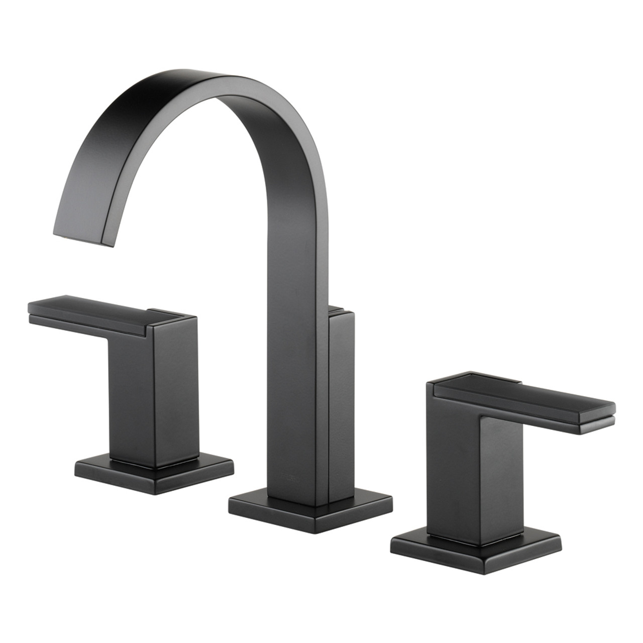 Brizo K65380-L5382BL 65380LF Widespread Bathroom Faucet with Lever Handles in Matte Black