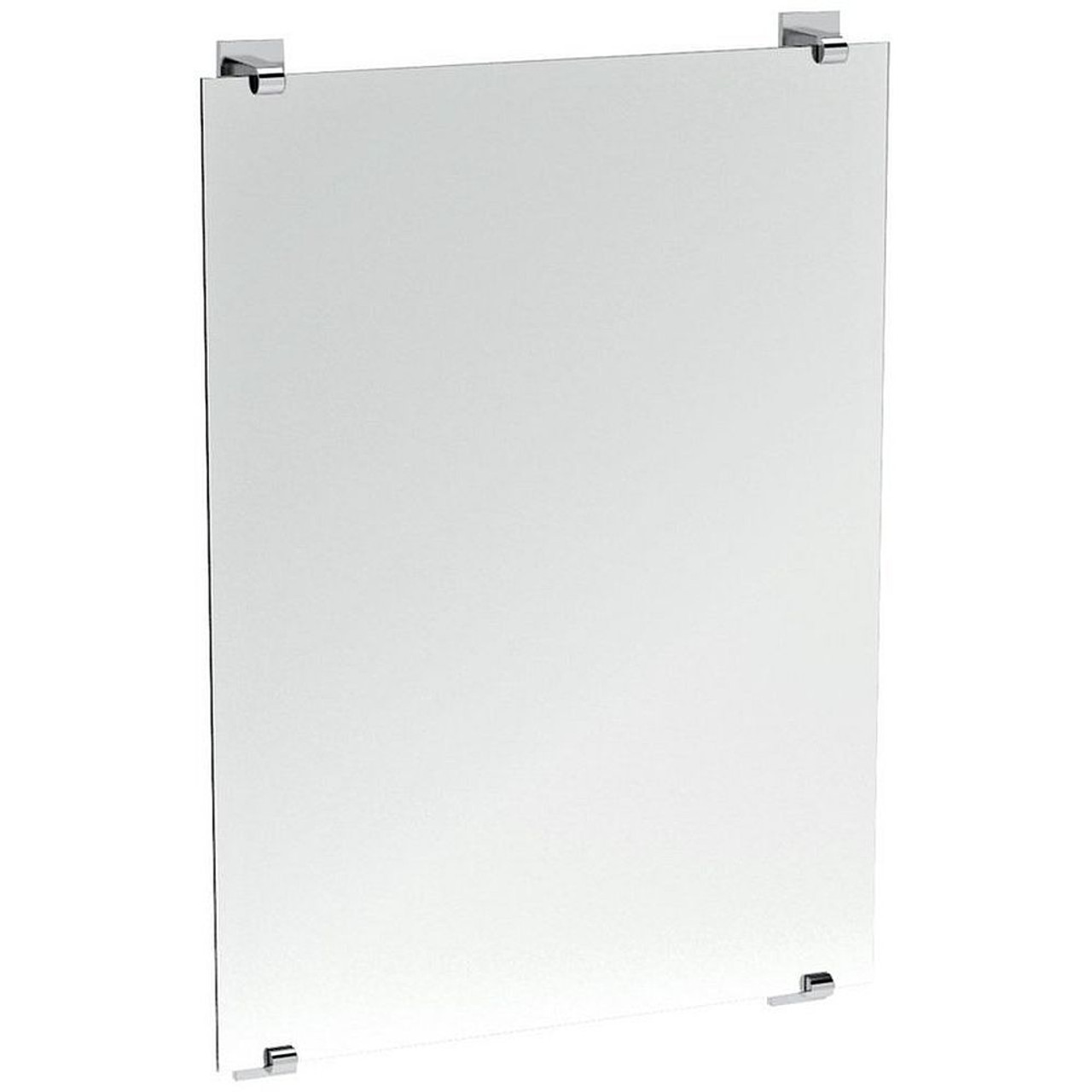 Frameless Rectangular Bathroom Mirror in Chrome Frameless Rectangular Bathroom Mirror in Chrome