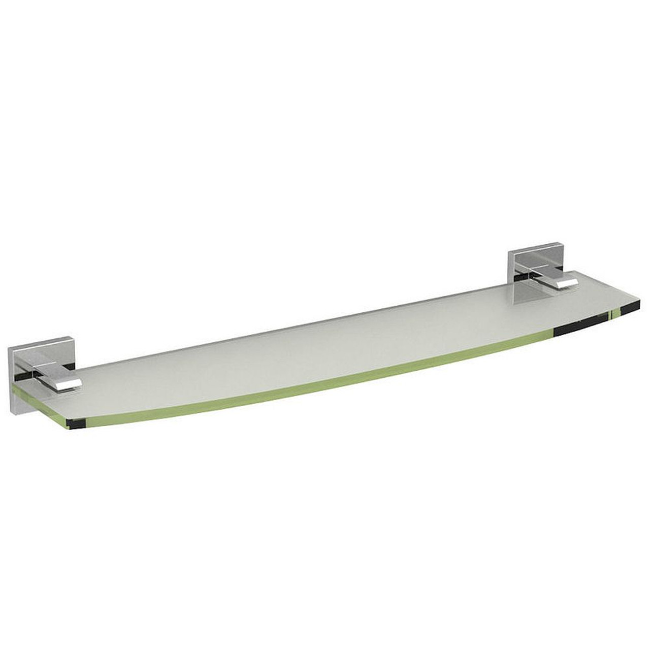 20in Curved Glass Shelf in Chrome 20in Curved Glass Shelf in Chrome