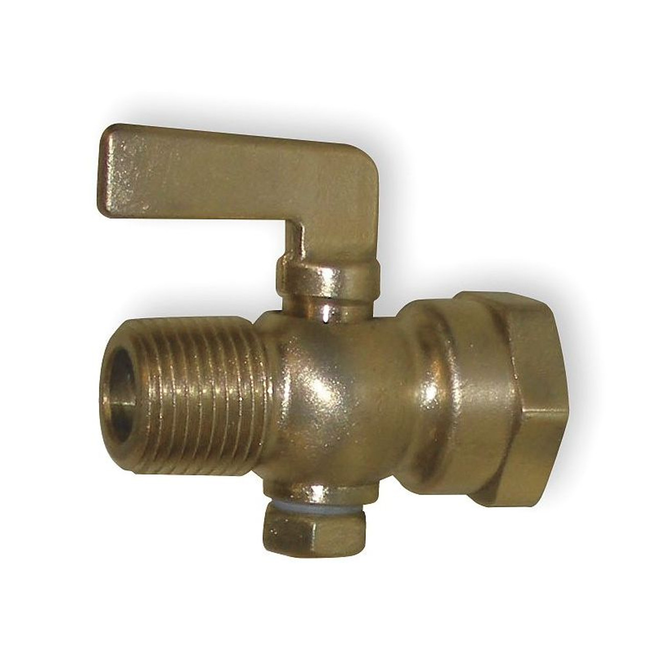 1/8-in Brass Air Cock, Nut Bottom Type, FNPT Hexagon Shoulder x FNPT Hexagon Shoulder Connection Type 1/8-in Brass Air Cock, Nut Bottom Type, FNPT Hexagon Shoulder x FNPT Hexagon Shoulder Connection Type