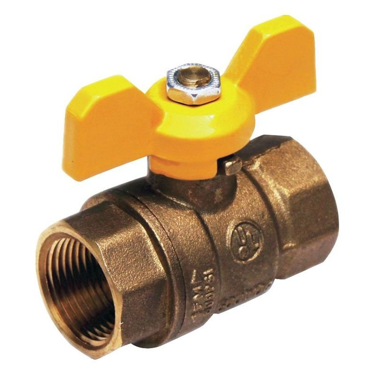 Brass Ball Valve, Inline, FNPT, 1-in