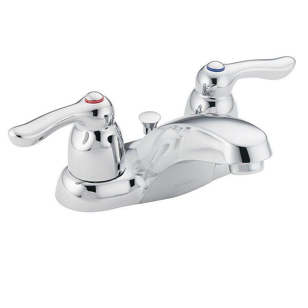 Moen 4925 Double Handle Centerset Bathroom Faucet in Chrome