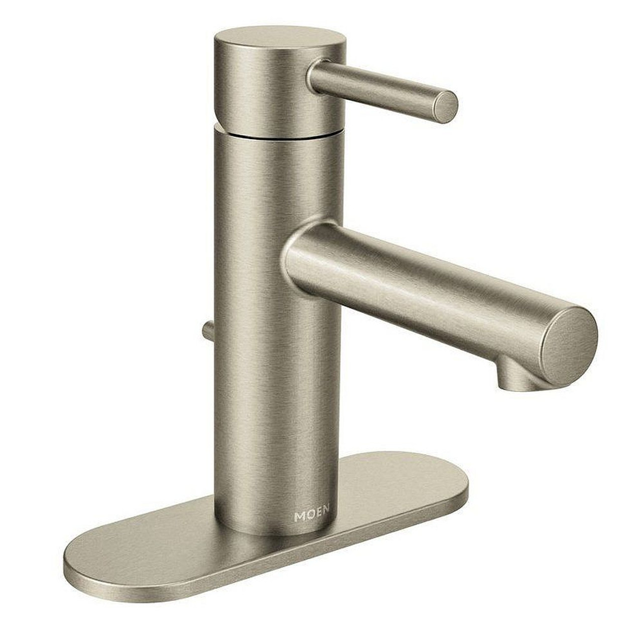 Moen 6190BN Single Handle Single Hole Bathroom Faucet in Brushed Nickel