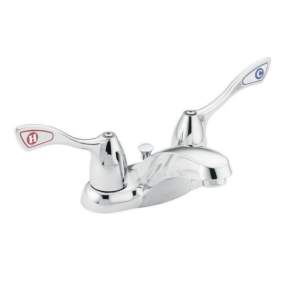 Moen 8810 Double Handle Centerset Bathroom Faucet in Chrome