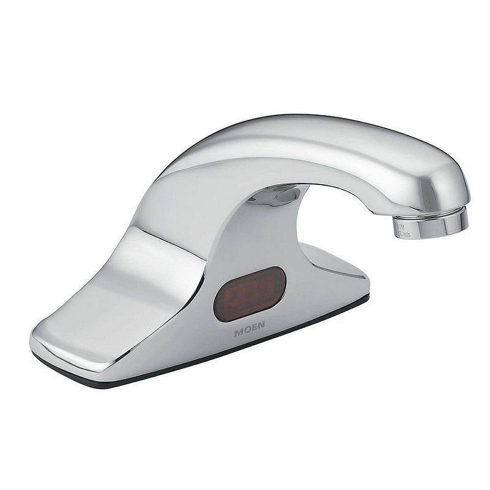 Sensor-Operated Centerset Bathroom Faucet in Chrome