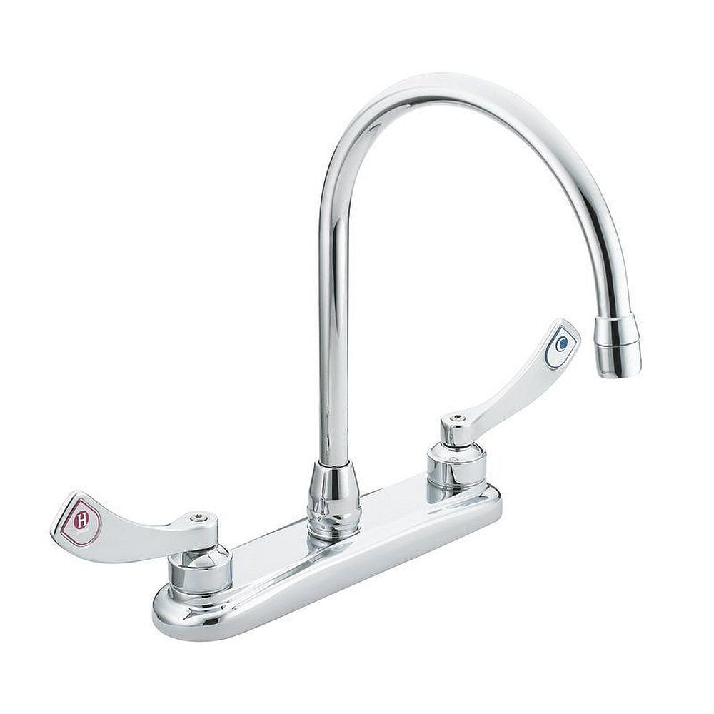 Moen 8289 Double Handle Kitchen Faucet in Chrome