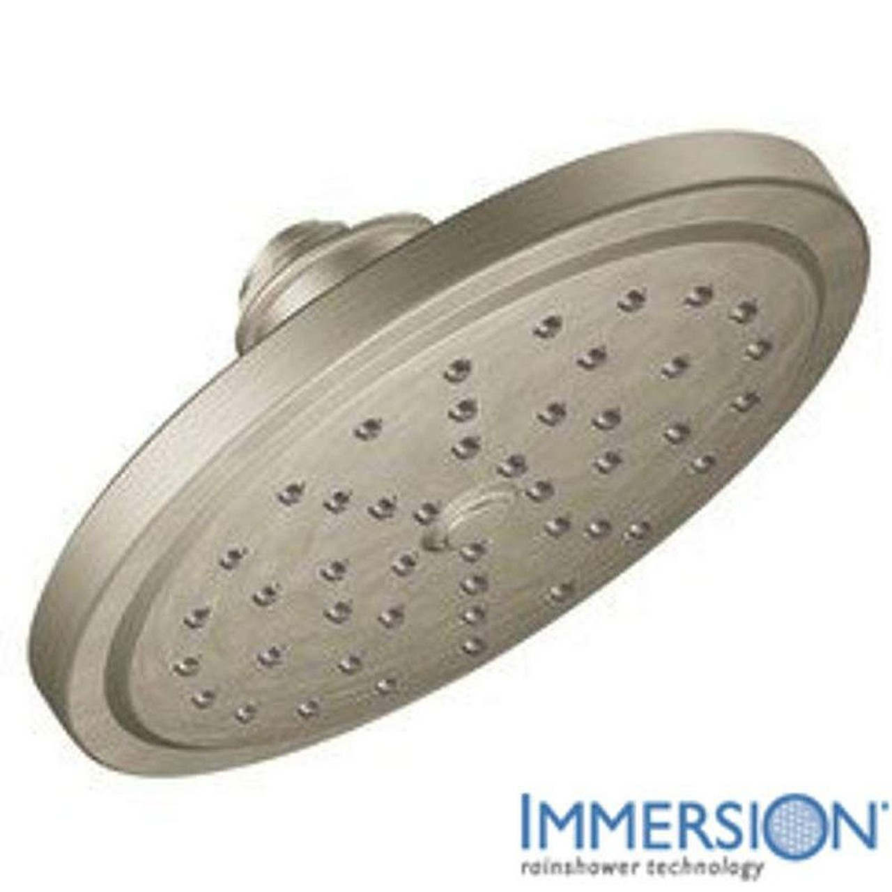 Shower Head with 1/2in Connection in Brushed Nickel