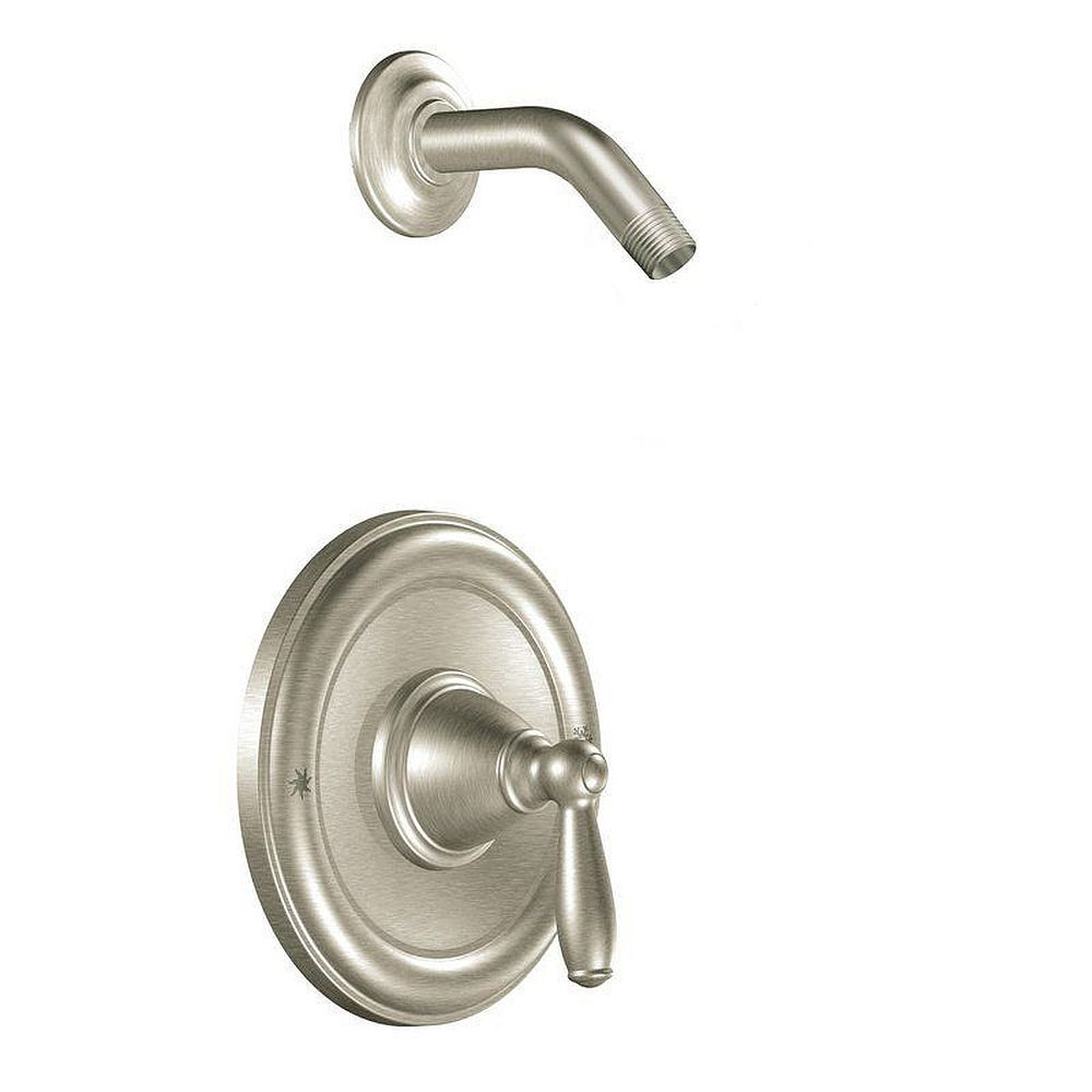 Moen T2152NHBN Single Handle Posi-Temp Pressure Balanced Shower Trim in Brushed Nickel