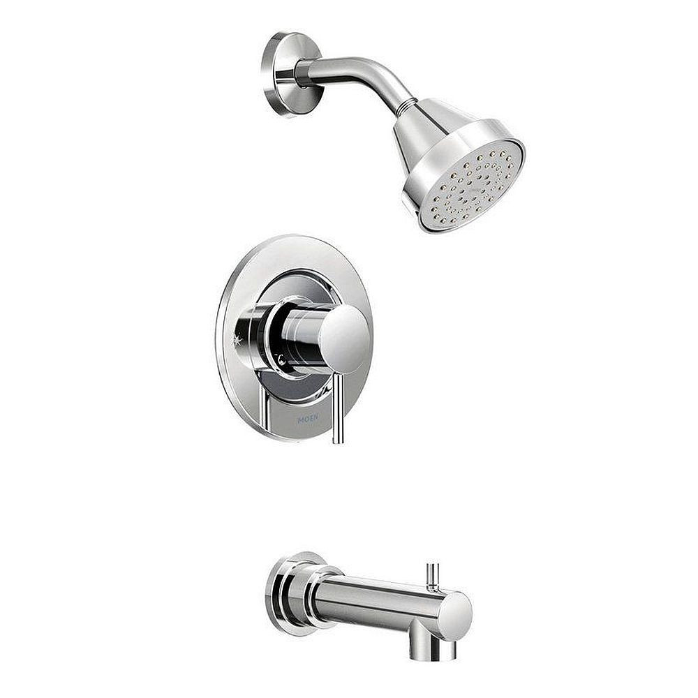 Moen T2193 Bath and Shower Faucet with Posi-Temp Pressure Balanced Trim in Chrome