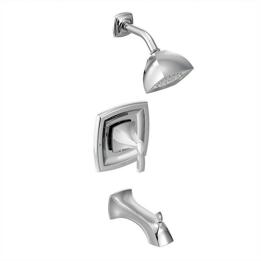 Moen T2693 Bath and Shower Faucet with Posi-Temp Pressure Balanced Trim in Chrome