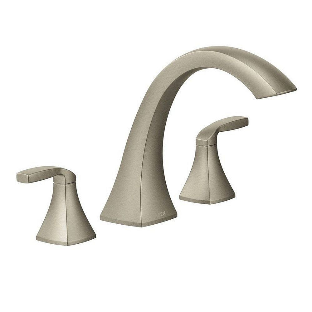 Moen T693BN Deck Mounted Tub Filler in Brushed Nickel