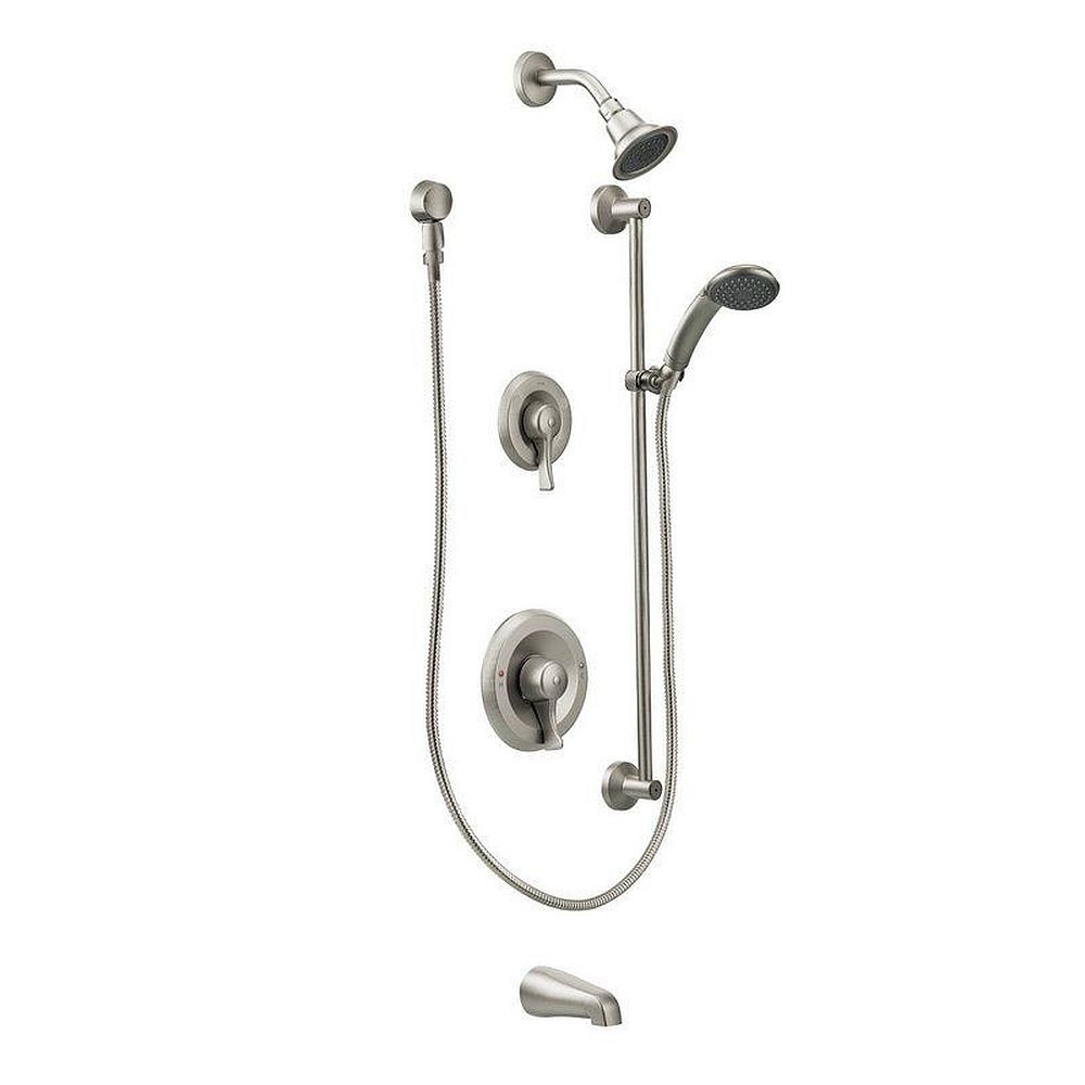 Moen T8343CBN Bath and Shower Faucet with Posi-Temp Pressure Balanced Trim in Classic Brushed Nickel