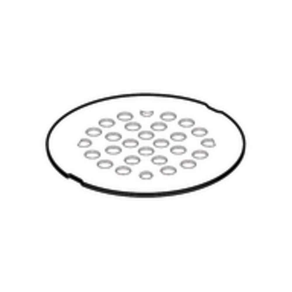 4-1/4in Round Shower Drain Cover with Screw Installation in Brushed Nickel