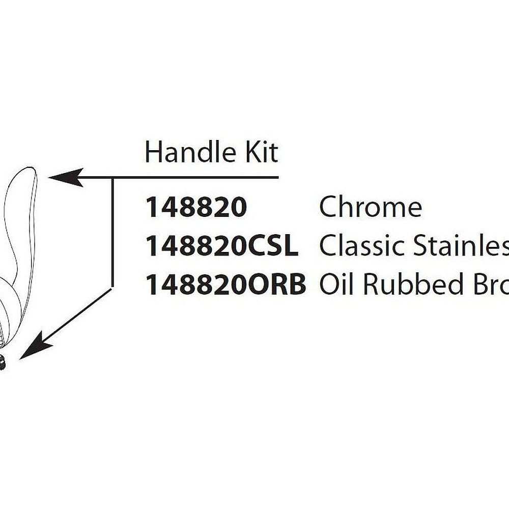 Handle Kit for Single-Handle Kitchen Faucet in Chrome
