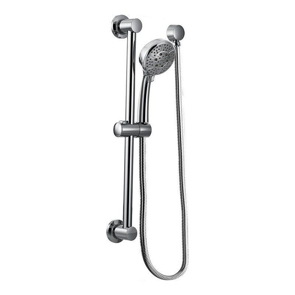 Multi-Function Hand Shower Package with Hose and Slide Bar in Chrome