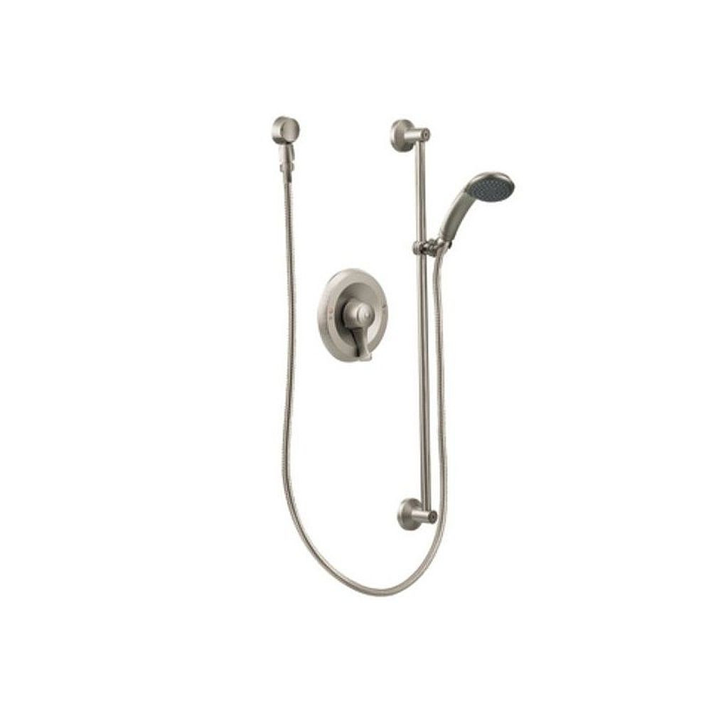 Shower Trim Package with 2.5 GPM Single Function Hand Shower Less Rough-In Valve in Classic Brushed Nickel