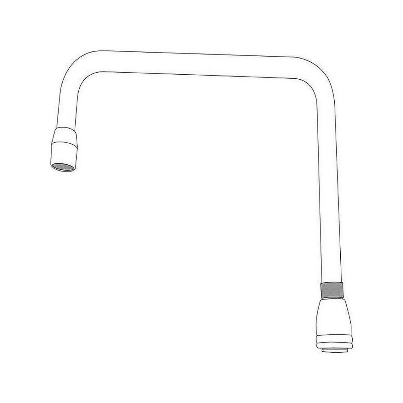 Moen M-DURA 10-In Double Bend Spout