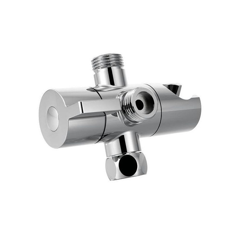 Shower Arm Diverter with Hand Shower Cradle in Chrome