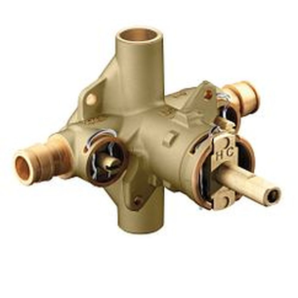 Moen M-Pact 62385 Includes Bulk Pack Posi-Temp(R) 1/2-in Cold Expansion Pex Inlets/Cc Outlets Connection Pressure Balancing