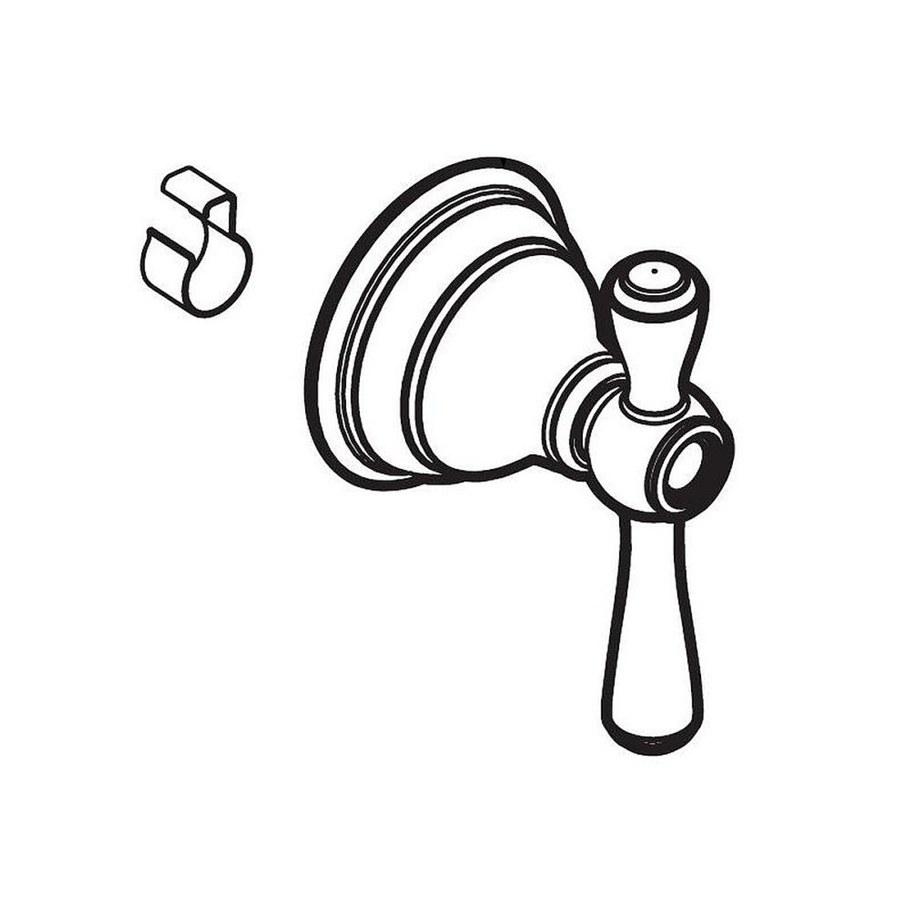 Moen 114344BN Handle Hub Kit in Brushed Nickel