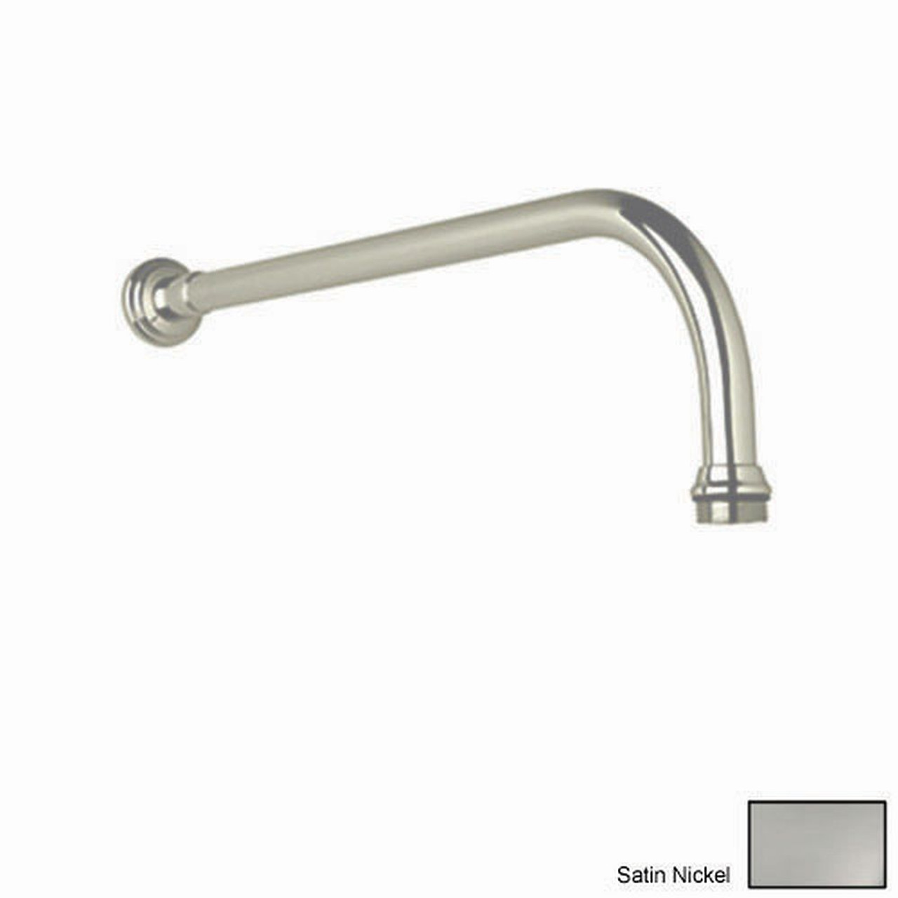 15in Wall Mounted Shower Arm in Satin Nickel 15in Wall Mounted Shower Arm in Satin Nickel